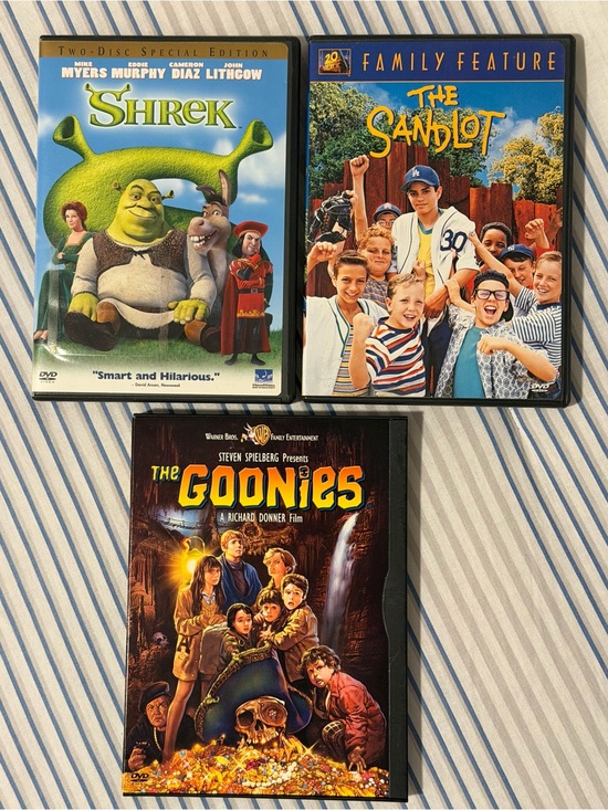 Disney Other - Family Movie DVD Lot Shrek The Sandlot The Goonies 80s 90s 2000s Classics